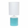 Lighting Business Fresh Prints Table Lamp, Blue Cross LI2520053